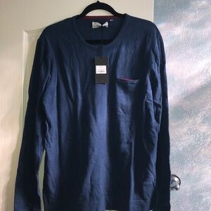 Five four navy blue crew neck long sleeve